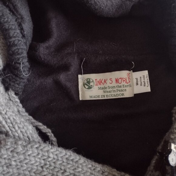 Men's or Women's Classic wool zip up jacket with hood - Picture 5 of 6